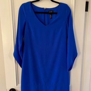 *Tags-On* Beautiful Blue Long Sleeved Shift Dress from Laundry By Shelli Segal